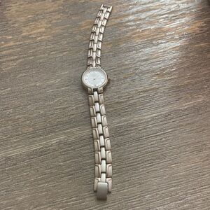 Vintage 90s ANNE KLEIN Stainless Steel Quartz Date & Time Watch